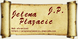 Jelena Plazačić vizit kartica